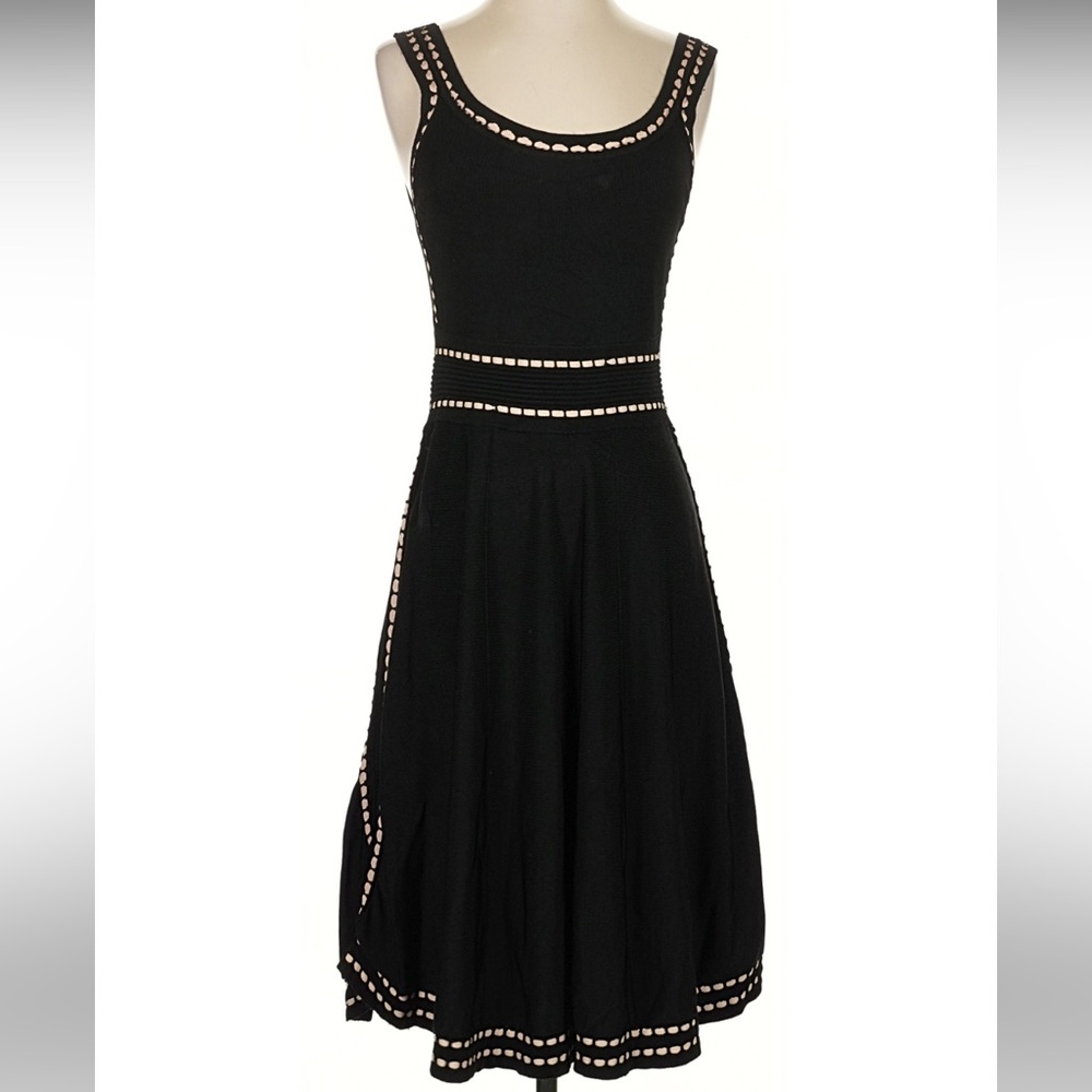 Alice + Olivia Black Dress with White Trim